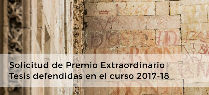 Solicitud de Premio Extraordinario – Tesis  2017/18